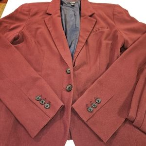 Women's Burgundy Apt 9 Blazer & Pant Set Size 10